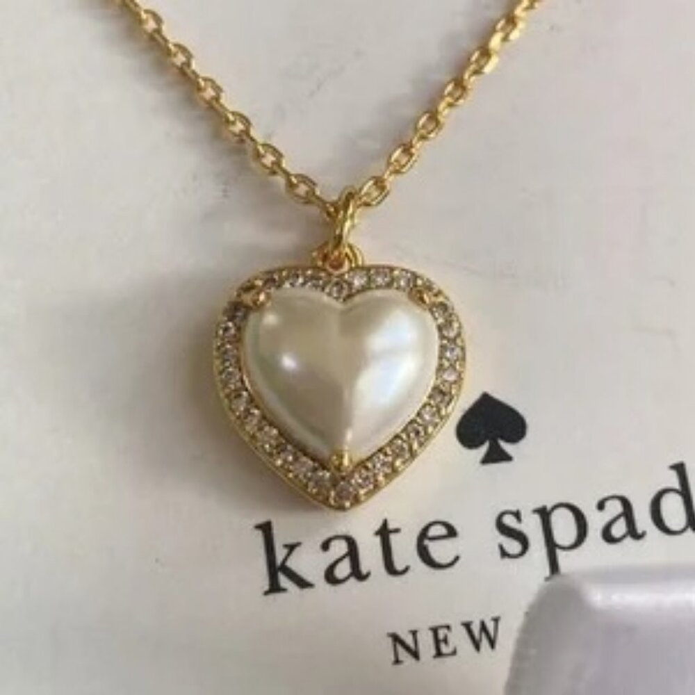Kate Spade Pearl Heart Necklace